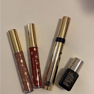 Estee Lauder Red and Gold Lip Balm Gloss Collection